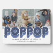 Niedlich Poppop Großvater-Foto Fotoplatte (Vorderseite)