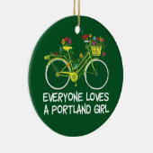 Niedlich Portland Girl Keramik Ornament (Rechts)