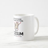 Niedlich Possum Girl Opossum Lover Possum Whispere Kaffeetasse (VorderseiteRechts)
