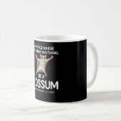 Niedlich Possum Girl Opossum Lover Possum Whispere Kaffeetasse (VorderseiteRechts)