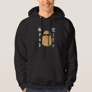 Niedlich Potato Meme Tough Gansta Spud Life Hoodie