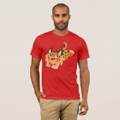 Niedlich Prankings Cartoon Bobcat T - Shirt (Vorne ganz)