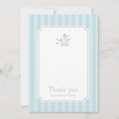 Niedlich Preppy Baby Stroll Dankeschön Karte (Vorderseite)