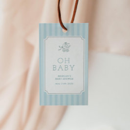 Niedlich Preppy Baby Stroller Babydusche Geschenkanhänger