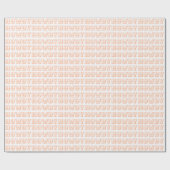 Niedlich Preppy Girl Howdy Pastel Peach Pink Geschenkpapier (Flach)