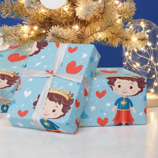 Niedlich Prince Pattern Geschenkpapier (Feiertage)