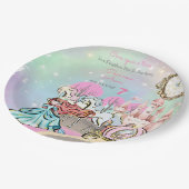 Niedlich Princess Birthday Pappteller (Schrägansicht)