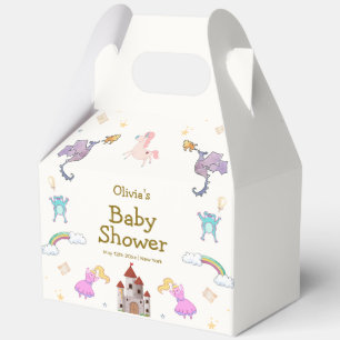 Niedlich Princess Dragon Unicorn Kinderdusche Geschenkschachtel