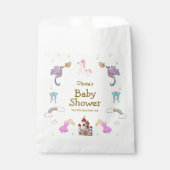 Niedlich Princess Dragon Unicorn Kinderdusche Geschenktütchen (Vorderseite)