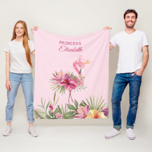 Niedlich Princess Flamingo Fleecedecke