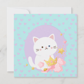 Niedlich Princess Kitty Poster Karte
