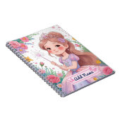 Niedlich Princess Lila Dress Notebook - bearbeitba Notizblock (Rechte Seite)