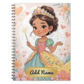 Niedlich Princess-Notebook - Name hinzufügen Notizblock (Vorderseite)