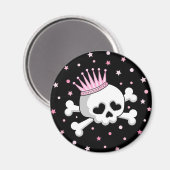Niedlich Princess Skull Magnet (Vorderseite/Rückseite)