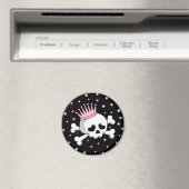 Niedlich Princess Skull Magnet (In Situ (Geschirrspüler))
