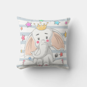 Niedlich Prinzessin Elephant Kissen