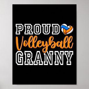 Niedlich Proud Volleyll Granny Muttertag Weihnacht Poster