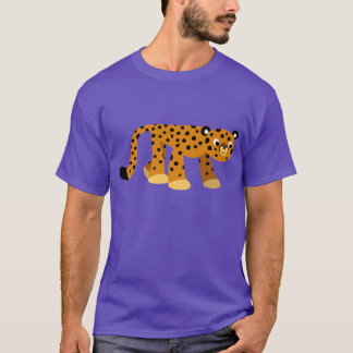 Niedlich Prowling Cartoon Cheetah T - Shirt