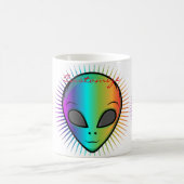 Niedlich Psychedelische Alien Head Thunder_Cove Kaffeetasse (Mittel)