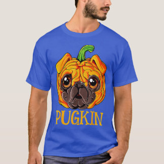 Niedlich Pugkin Mops Pumpkint Halloween T-Shirt