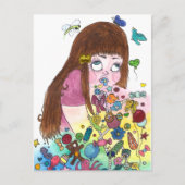 Niedlich Puke Postkarte (Vorderseite)