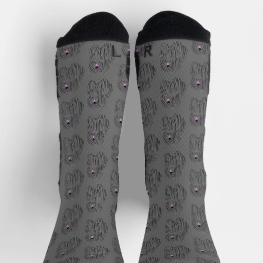 Niedlich Puli Dog Gray Socken (Oben)
