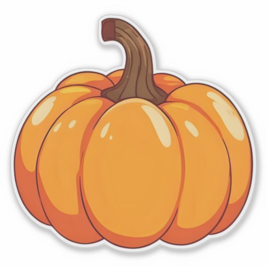 Niedlich Pumpkin Aufkleber (Vorderseite)