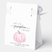 Niedlich Pumpkin Baby Dusche Danke Geschenkschachtel (Rückseite)
