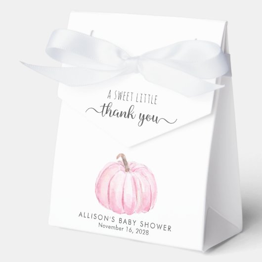 Niedlich Pumpkin Baby Dusche Danke Geschenkschachtel (Vorderseite)