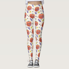 Niedlich Pumpkin Candy Halloween Leggings