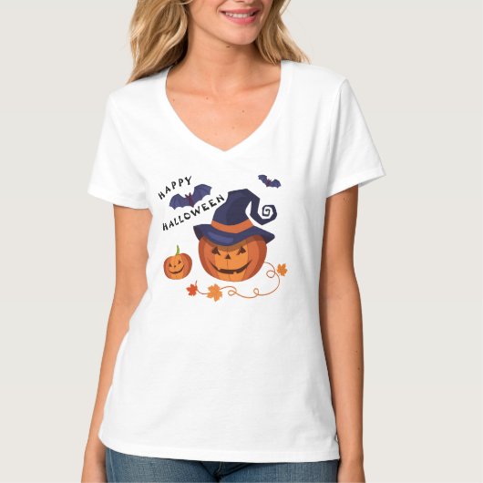 " Niedlich Pumpkin" glücklicher Halloween-T - Shir T-Shirt (Vorderseite)