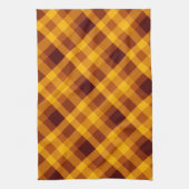 Niedlich Pumpkin Orange Kariert Küchentücher (Vertikal)