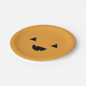 Niedlich Pumpkin Pappteller (Schrägansicht)