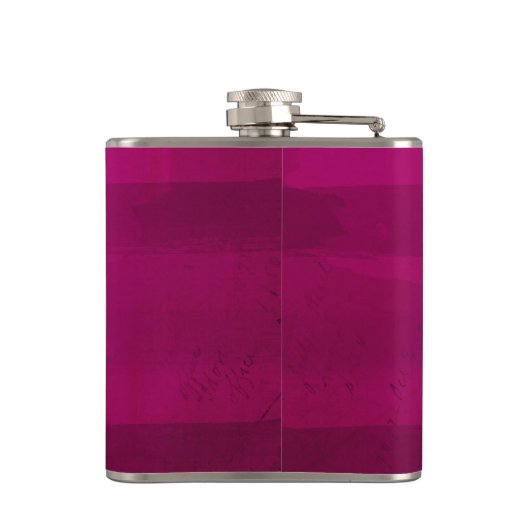 Niedlich Punk Rock Zombie Girl Illustriert Flachmann (Rückseite)