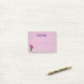 Niedlich Punk Rock Zombie Grrrl Post-it Klebezettel (Auf Schreibtisch)