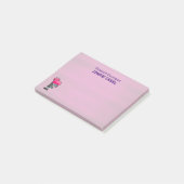 Niedlich Punk Rock Zombie Grrrl Post-it Klebezettel (angewinkelt)