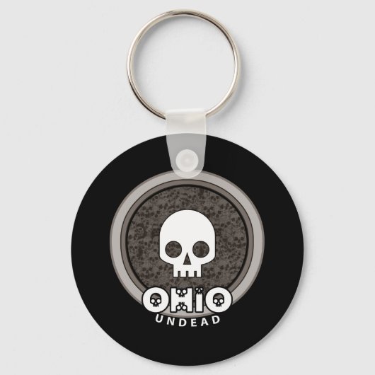 Niedlich Punk Skull Ohio Schlüsselanhänger Dark (Vorderseite)