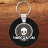Niedlich Punk Skull Wisconsin Schlüsselanhänger Da (Vorderseite)