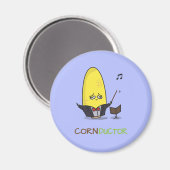 Niedlich Punny Cartoon Maisleiter Magnet (Vorderseite/Rückseite)