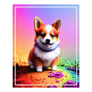 Niedlich Puppy Corgi Dog-36475 Fotodruck