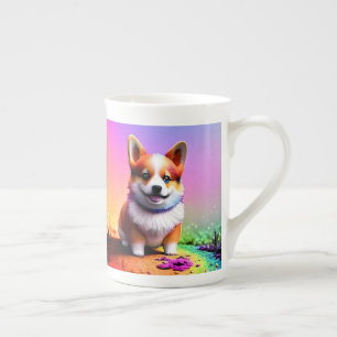 Niedlich Puppy Corgi Dog-36475 Porzellantasse