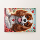 Niedlich Puppy Jigsaw Puzzle Hearts (Horizontal)