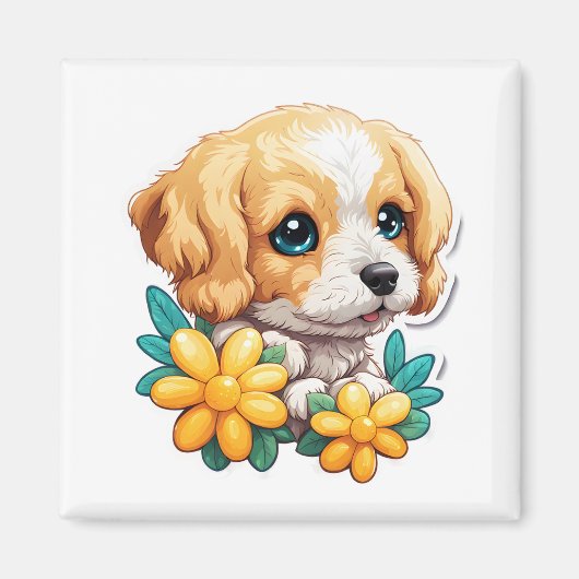 Niedlich Puppy Magnet (Vorne)