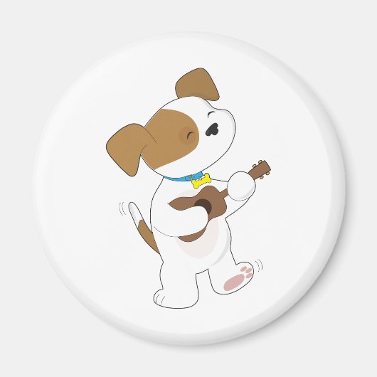 Niedlich Puppy Ukulele Magnet (Vorne)