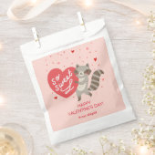 Niedlich Raccoon Valentine Geschenktütchen (Ausgeschnitten)