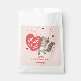 Niedlich Raccoon Valentine Geschenktütchen
