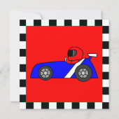 Niedlich Racing Themenkinder Geburtstag Einladung (Rückseite)