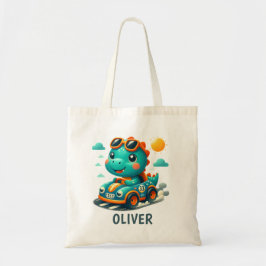 Niedlich Racing Trex Dinosaurier und Rennwagen Tragetasche