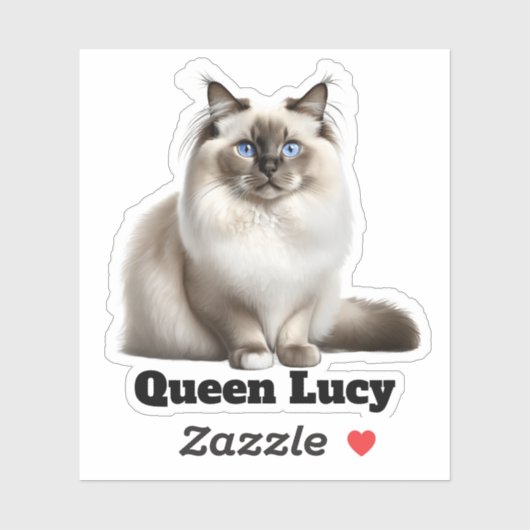 Niedlich Ragdoll Cat Aufkleber (Blatt)
