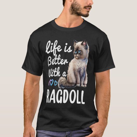 Niedlich Ragdoll Cat Owner Himalayan Birman Ragdol T-Shirt (Vorderseite)